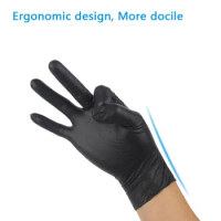Disposable Nitrile Gloves Latex Oil-Proof Working Hand Cover Kitchen Washing Dishes Cleaning Gloves Garden Gloves 10Pcs