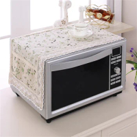 Electric Oven Cover Cloth Waterproof Linen Elastic Durable Household Tools Dust Cover Moisture-proof Easy To Install Cartoon