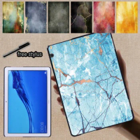 Tablet Case for Huawei MediaPad M5 Lite 8/M5 Lite 10.1/M5 10.8 /T5 10 10.1 /T3 8.0 /T3 10 9.6 Inch Background Pattern Hard Shell