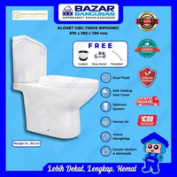 Germany Brilliant - Closet Kloset Toilet Duduk GBC TS005 Two Piece Dual Flush Soft Close Siphonic AS