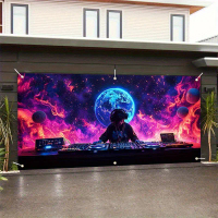1pc Vibrant Ultraviolet Reactive Disco Party Banner- Durable Backdrop with Cosmic Galaxy Design, Eas