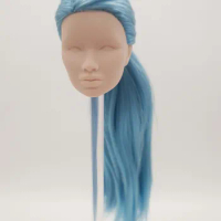 Fashion Royalty Nu.face Kyori Sato Japan skin Blank face blue hair Integrity Doll Head for OOAK