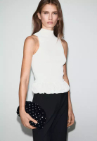 Mango Layered Ruffle Top