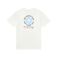 【The North Face 官方旗艦】北面兒童白色吸濕排汗短袖T恤｜8DCVFN4(排汗衫)