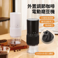 ANTIAN 電動咖啡研磨機 便攜外置調檔咖啡磨豆機 意式咖啡自動磨粉機 小型咖啡機