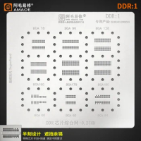 Amaoe DDR:1 BGA Stencil For BGA78/BGA96/BGA128/BGA190/BGA180/BGA170/BGA60/BGA84 DDR RAM Memory CPU IC Chip Rework Rpair solder