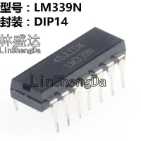 LM324N LM324 LM339N LM339 DIP-14, ชิปรูผ่าน 339, SMD SOP14, ใหม่เอี่ยม, ในสต็อก