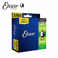 Elixir 16552 Optiweb 超薄包覆 電吉他套弦三包裝 10-46