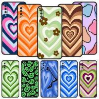 Latte Love Coffee Colorful Case For Samsung A54 A52 A24 A14 A50 A72 A70 A30 A40 A20S A20E A02S A12 A22 A34 A42 A32 5G A04s Cover