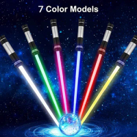 1pc Lightsaber Light-Up 7 Color Changing Cosplay Induction Color Changing Laser Sword Hair Lightsaber Suit Seven Color Switching