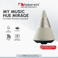 Nakamichi My Music Hue Mirage Speaker Bluetooth Wireless FM Radio Mini Beige