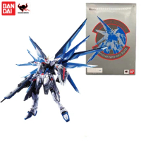 Genuine Bandai Venue Limited METAL BUILD MB Freedom Gundam Prism Plating Color Anime Action Figure Toy Model Collection Hobby