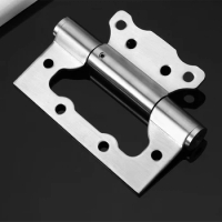 Hydraulic Cushioning Stainless Steel Stealth Door Hinge Closer Automatic Closing Blind Hinge 2PCS