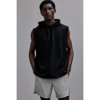 H&M(เอชแอนด์เอ็ม) เสื้อฮู้ดแขนกุดทรงสปอร์ตทรงปกติ พร้อมเทคโนโลยี DryMove™ Men Regular Fit Sleeveless