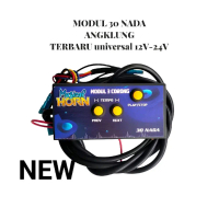 Modul Klakson Telolet 3 Corong 30 Nada Basuri Angklung untuk Mobil Truck Bus Car 12V 24V Paket Lengk