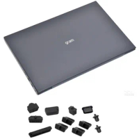 Dustproof Black Silicone Plug Port Cover For 2022 LG Gram 15Z90Q