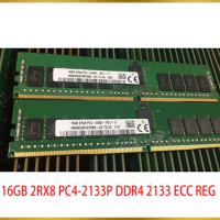 1 Pcs For SK Hynix RAM 16G 16GB 2RX8 PC4-2133P DDR4 2133 ECC REG Server Memory