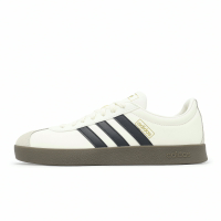 adidas 休閒鞋 VL Court 2.0 男鞋 女鞋 米白 黑 復古 低筒 焦糖底 情侶鞋 愛迪達 JI0497