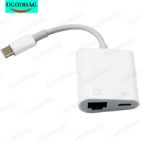 Stable Connection Adapter Wired Ethernet Converter PD Charging Type-C to RJ45 Port Network Card For Xiaomi Chromecast Google TV