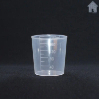 Plastik Gelas Ukur Takar Beaker Kitchenware Sloki 200ml Transparan dengan Scale Angka Timbul