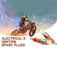 NEW-Motorcycle Spark Plug A7TJC Modification GY6 50Cc 70Cc 90Cc 110Cc 125Cc ATV Dirtbike 50 125 150Cc 3 Electrode Spark Plug
