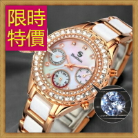 鑽錶 女手錶-時尚經典奢華閃耀鑲鑽女腕錶2色62g32【獨家進口】【米蘭精品】