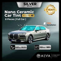 UVR99% ALVA Car Tint - FULL CAR - Nano Ceramic 4K ULTRA HD - IRR 98% - 7 Years Full Coverage Warrant