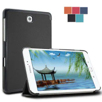 Fashion Protective Cover for Samsung Galaxy TAB S2 8.0 T710 T715 Tablet Case Sleeping Tri-fold Leather Case