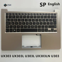 UI English Spain Keyboard For Asus ZenBook UX303U UX303UA UX303UB U303L UX303 U303 UX303L Laptop Backlit Keyboard C Cover