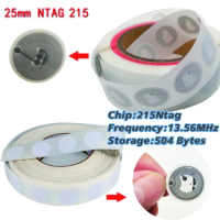 100pcs 50pcs 10pcs Ntag213 Ntag215 NFC Tags NFC Sticker 13.56 MHZ 540Bytes RFID NFC tag Stickers Adhesive Labels for NFC Phones