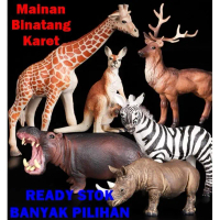 ready - figure hewan animal model toys koleksi mainan binatang karet gajah macan beruang rusa harima