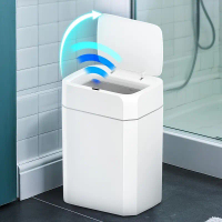Tong Sampah Bilik Mandi Automatik, Tanpa Sentuhan, 5.02-Gelen (19-Liter), Tong Pintar, Boleh Dicas S