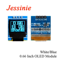 0.66 inch OLED LCD Dispaly Module 64X48 0.66" LED Screen White Blue IIC I2C SPI Interface SSD1306 Driver for Arduino AVR STM32