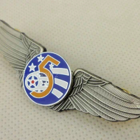 US Air Force Pin US Fifth Air Force 5 AF Wings Badge Pin Insignia