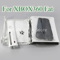 1set For XBOX 360 Fat Housing Case House Shell Have Logo Black White Color Full Housing Case For XBOX 360 Fat Console