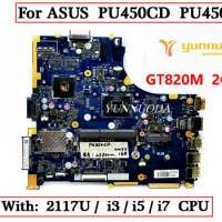 PU450CD For ASUS PU450CD PU450C Laptop Motherboard with 2117U i3 i5 i7 CPUGT820 2G GPU HM77 100% Tested