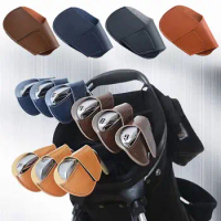 Sport Accessories Leather Protective Headcover Golf Rod Sleeve Golf Iron Head Cover Golf Club Head Covers