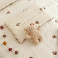 New Cartoon Embroidered Children's Pillow Breathable and Sweat-absorbing Set Pillow for Kindergarten Baby Nap Pillow