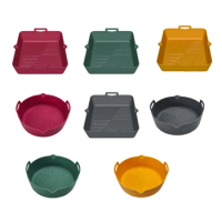 Air Fryer Silicone Pot Air Fryers Oven Baking Tray for Pizza Fried Chicken