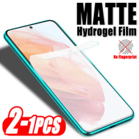 1-2PCS Matte Hydrogel Film For Samsung Galaxy S21 FE Ultra Plus 5G Sansumg Galaxi S 21 21Ultra 21FE 21Plus 5 G Screen Protector