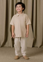 JENNA & KAIA Jenna and Kaia - Velkerie Top Butter Cream - Baju Anak Laki-laki