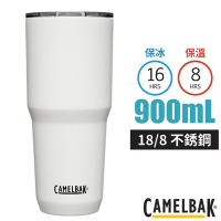 CAMELBAK Tumbler 18/8不鏽鋼雙層真空保溫杯(保冰)900ml.水杯_經典白