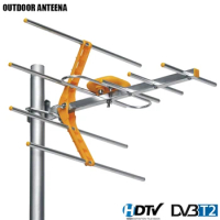 HD Digital TV Antenna For HDTV DVBT/DVBT2 470MHz-860MHz Outdoor TV Antenna Digital Amplified HDTV Antenna