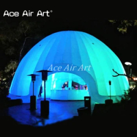 6m Diameter Inflatable Dome Igloo Tent with LED lights for Parties Event Decorations