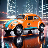 Kereta Mainan Simulasi, Bumblebee Edisi Gulf, Model Kereta Tarik Belakang Aloi, Skala 1: 36, Untuk K