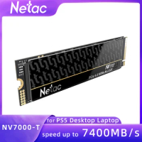 Netac 7400MB/s SSD 4TB NVME M.2 PCIe 4.0x4 M2 SSD 2TB 1TB Internal Solid State Hard Drive for PS5 Desktop Laptop