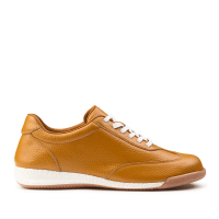 Prabu - Meli Tan Sepatu Kulit Sneakers Wanita Cokelat