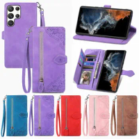 Fashion Wallet Case Multi Cards Flip Cover For Samsung Galaxy S23 S22 S21 S20 FE S10 S9 S8 Note 20 Magnetic Leather Phone Case