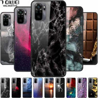 For Redmi Note 10 / Note10 Pro Case Tempered Glass Fashion Cover for Xiaomi REDMI Note 10T / Note 10 5G Funda Luxury Covers Cool