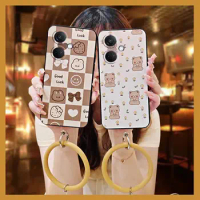personality solid color Phone Case For OPPO K11/OnePlus Nord CE3/1PlusNord CE3 Back Cover cute ring